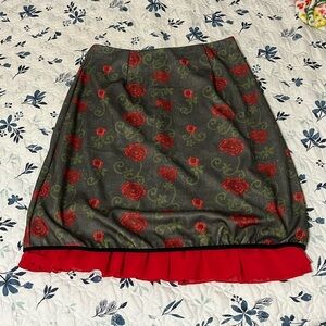 Miss look size large rose skirt